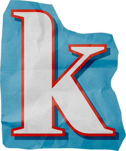 Ransom Cut Out Letter k